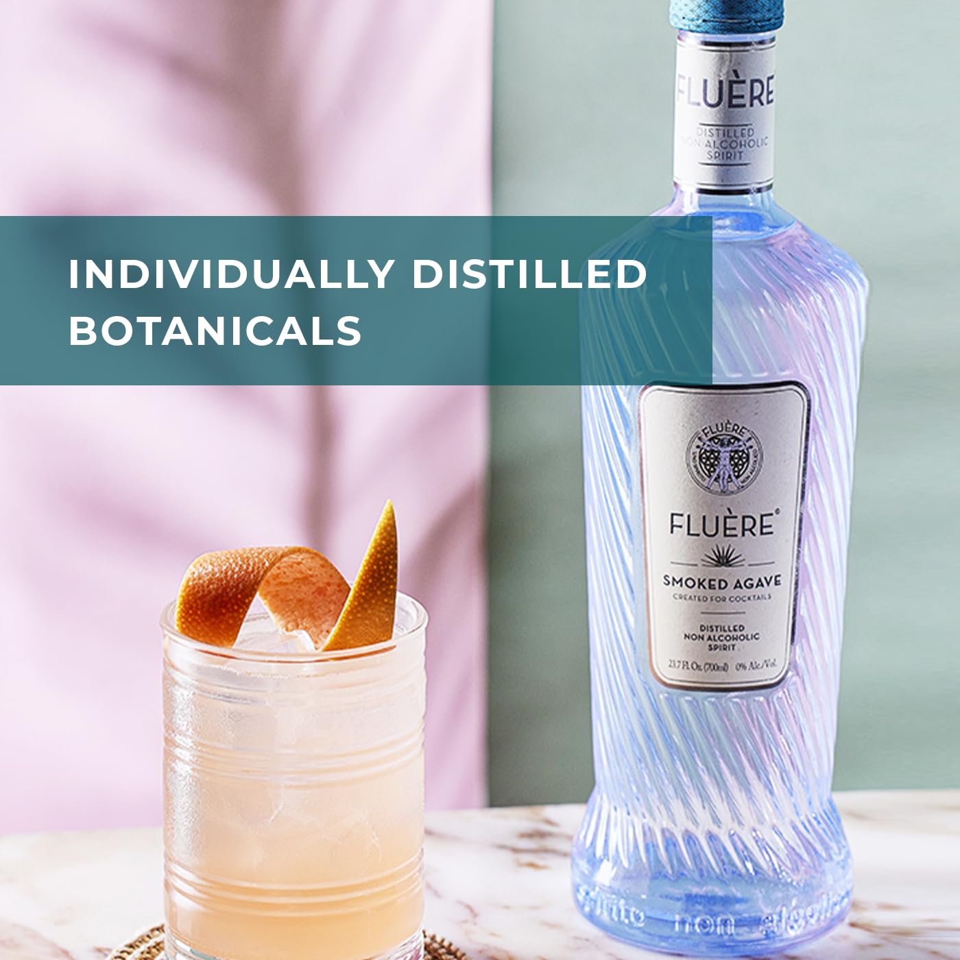 Spirit: FLUÈRE: Smoked Agave, Non Alcoholic Mezcal, 1 Bottle