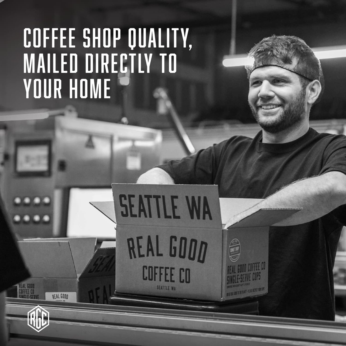 Real Good Coffee Company: Donut Shop Medium Roast, Whole Bean Coffee, 2 lbs.