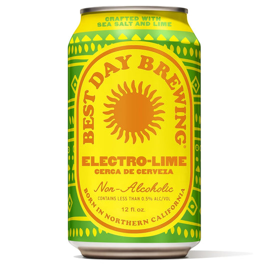 Beer: Best Day Brewing: Electro-Lime, Non Alcoholic Beer, 12 Pack