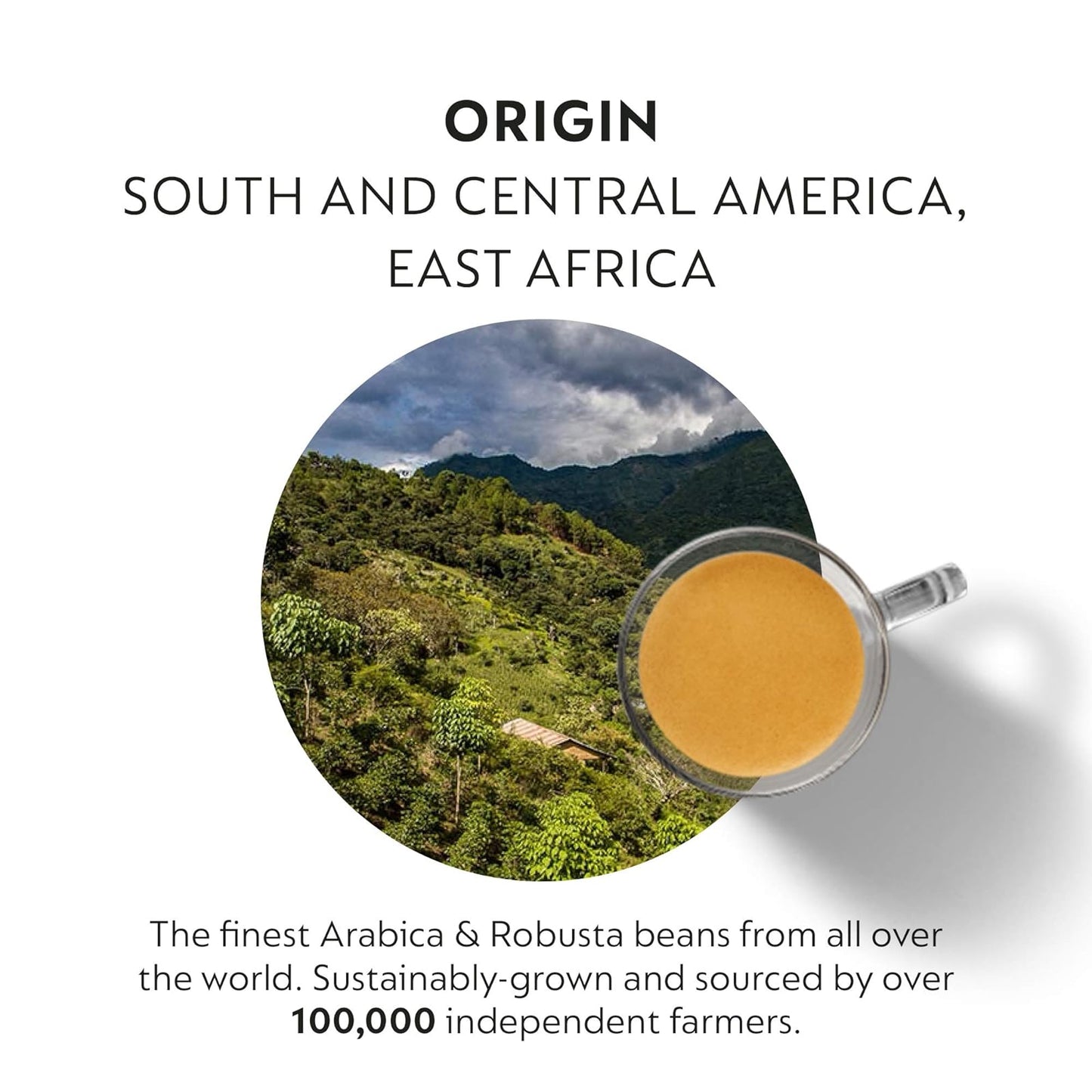 Nespresso: Original Line, Ristretto Decaffeinato Capsules, Dark Roast Espresso Decaf Coffee, 50 Pods