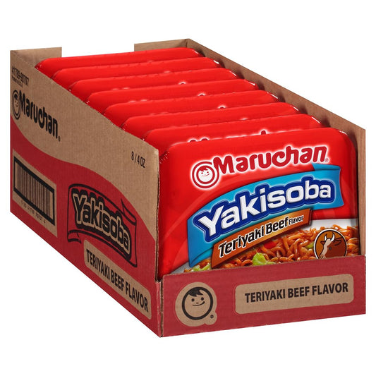 Maruchan Ramen: Yakisoba Teriyaki Beef, Ramen Noodles, 8 Pack