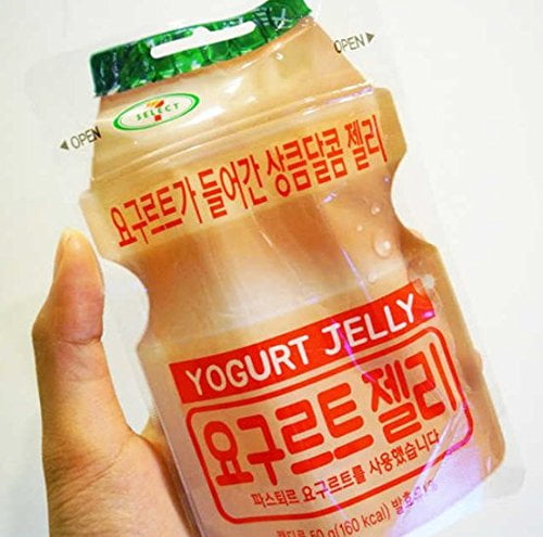 Korean Candy: Lotte Yogurt Jelly Gummy Candy, 5 50g packs