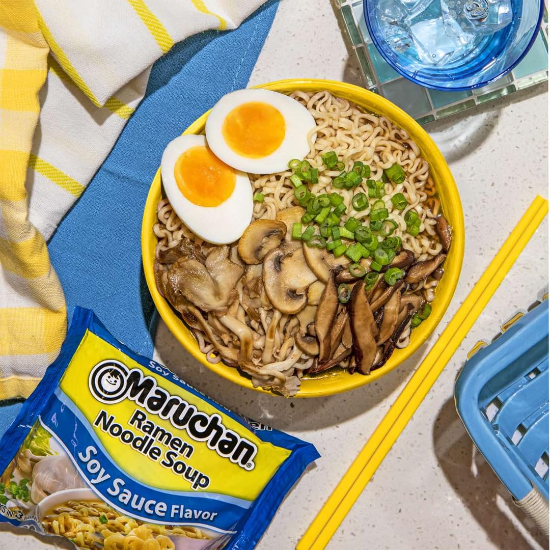 Maruchan Ramen: Soy Sauce, Instant Ramen Noodles, 24 Pack