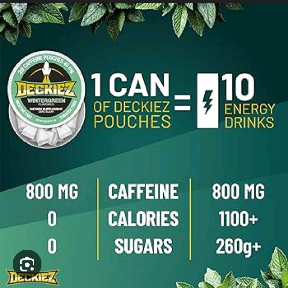 Deckiez: Caffeine Pouches, Mint, 20 Pouches