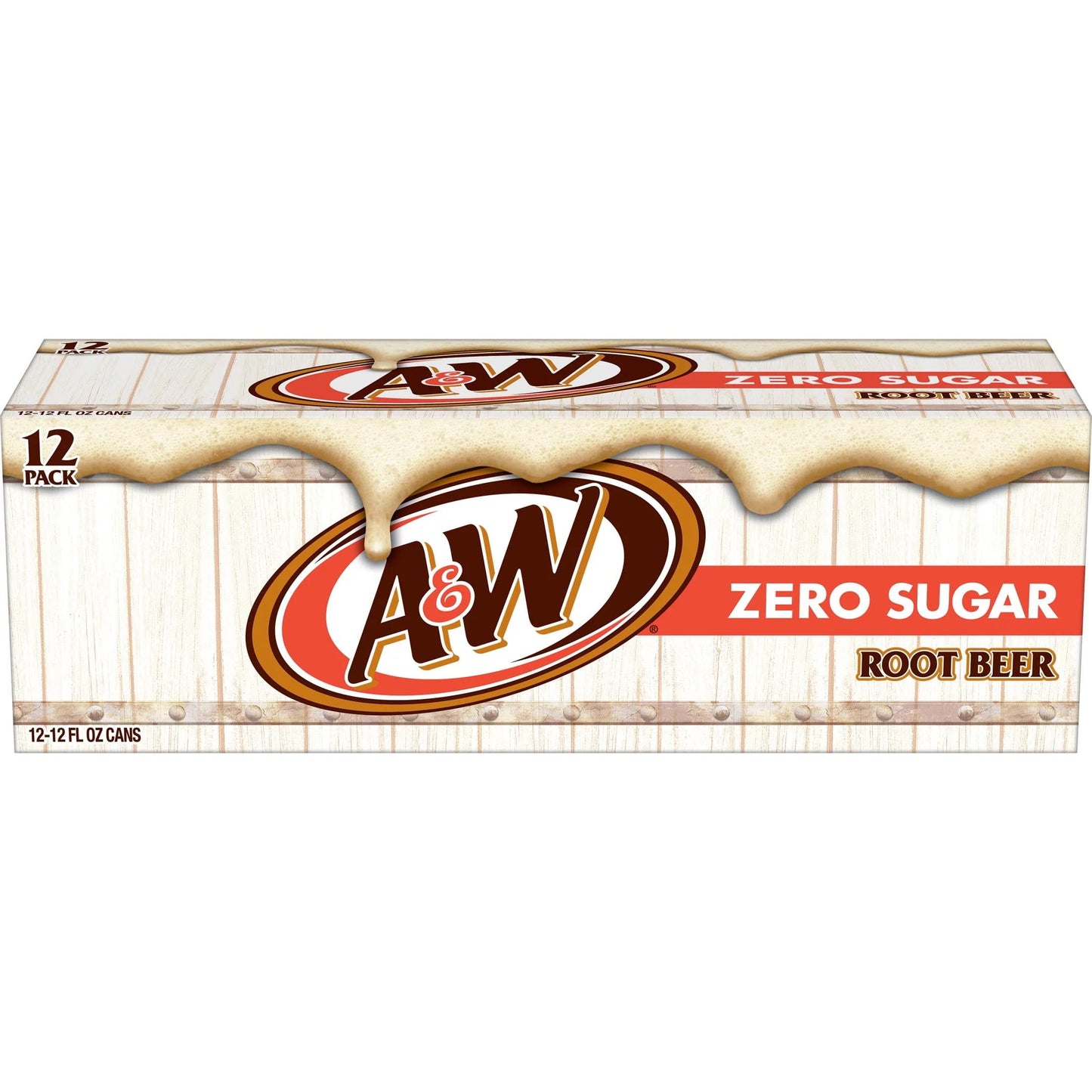 A&W: Zero Sugar Root Beer, 12 oz., 12 Pack