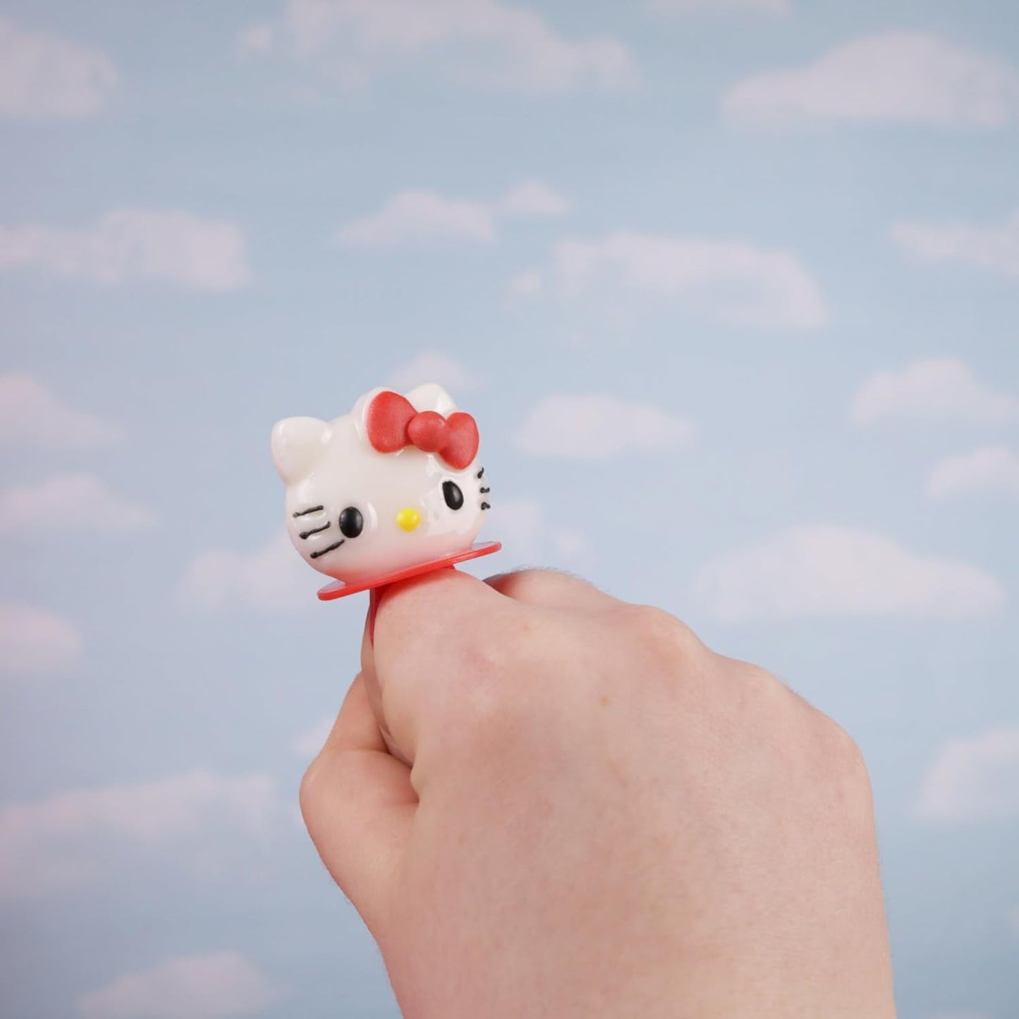 Japanese Candy: Hello Kitty Strawberry and Fruit Punch Lolly Rings, Birthday Party Candy Lollipops, 18 pack