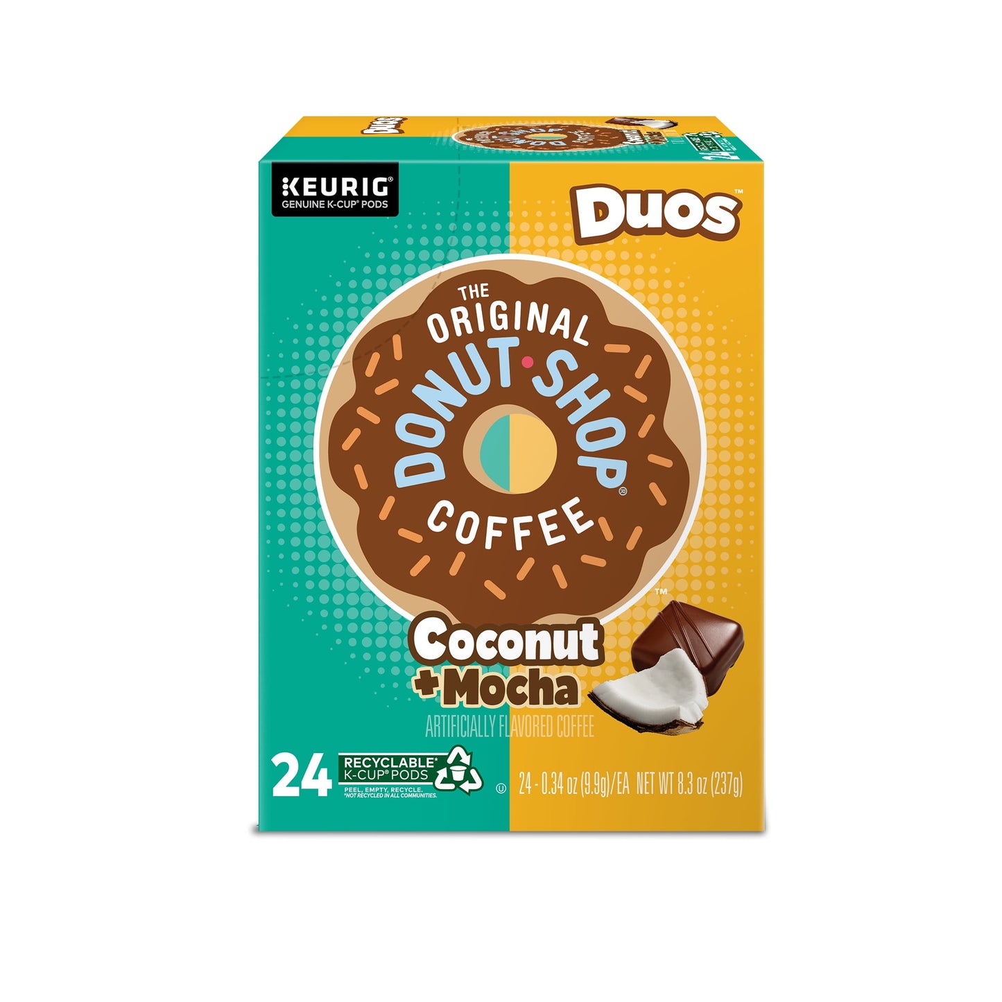 The Original Donut Shop: Coconut Mocha, Medium Roast K-Cup Coffee Pods, 24 Pack