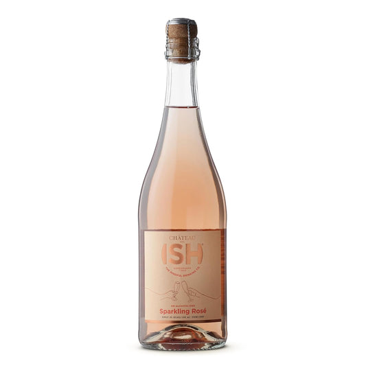 Sparkling Wine: Chateau del ISH: Sparkling Rose, Non-alcoholic Rose Wine, 1 Bottle