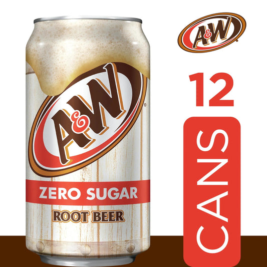 A&W: Zero Sugar Root Beer, 12  oz., 12 Pack