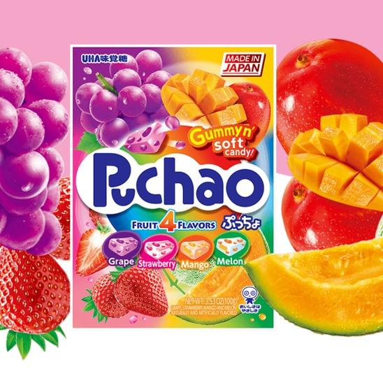 UHA Mikakuto: Puchao Gummy Candy Fruit Mix, 2 pack