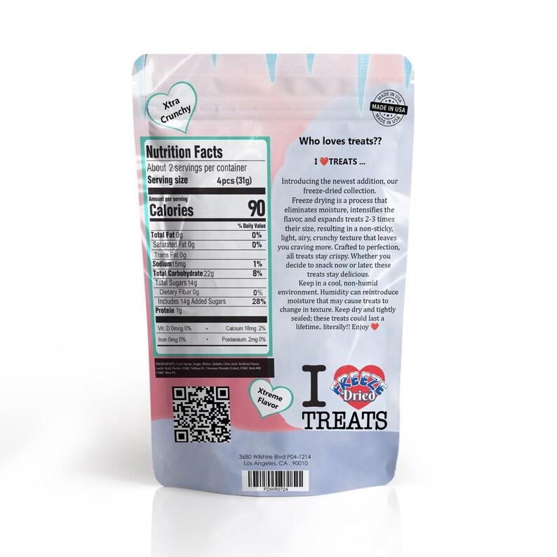 Freeze Dried Candy: Watermelon Rings, 1 Bag