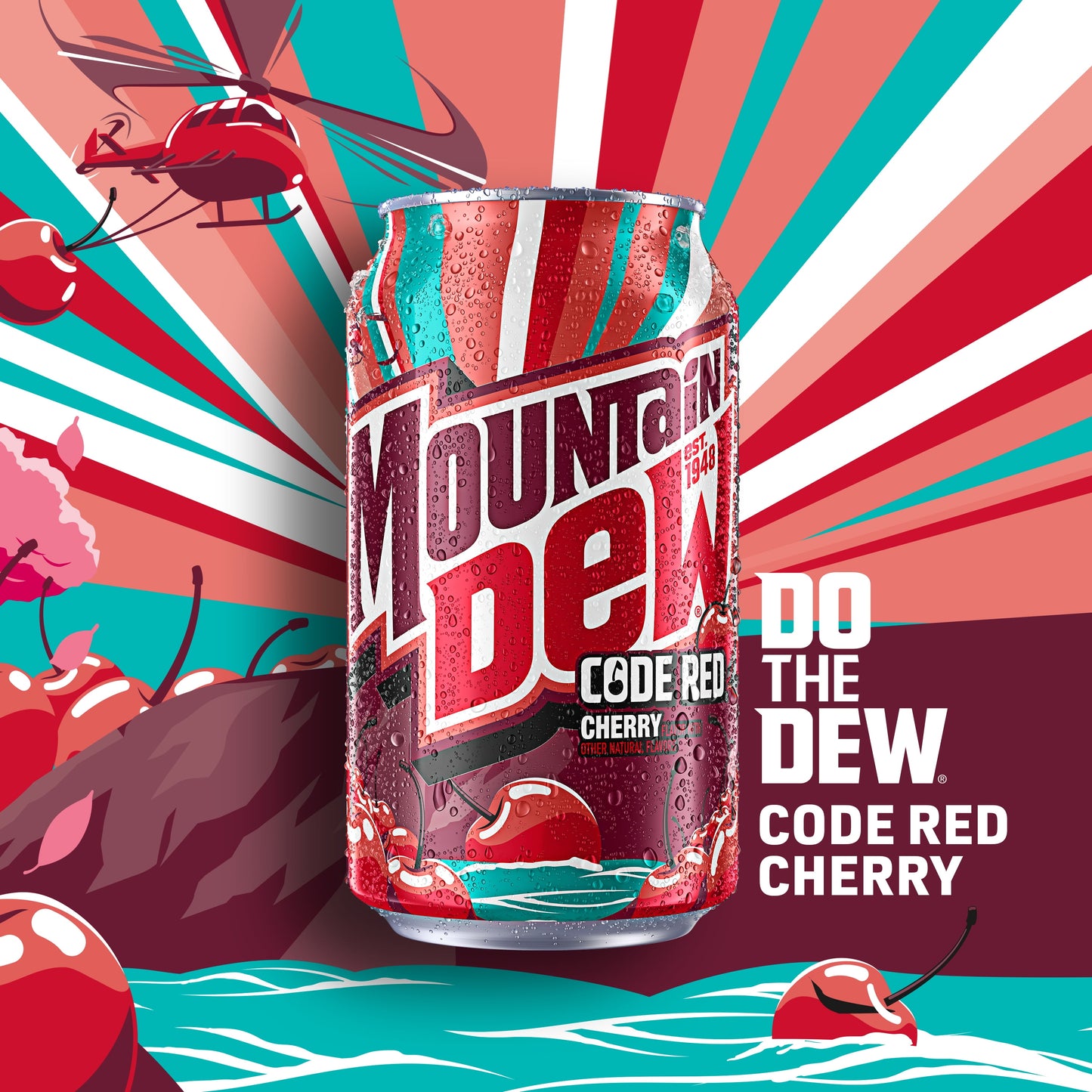 Mountain Dew: Code Red Cherry, 12 oz., 12 Pack