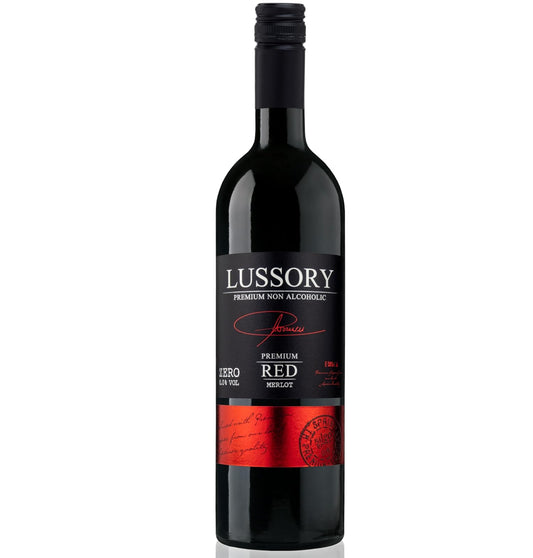 Wine: Lussory: Merlot, Non-alcoholic Red Wine, 1 Bottle