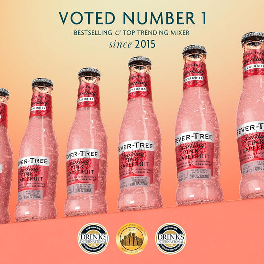 Fever-Tree: Sparkling Pink Grapefruit, 6.8 oz., 24 Pack