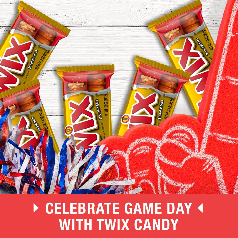 TWIX: Caramel Chocolate Cookie Candy, Bulk Individually Wrapped, 36 Pack