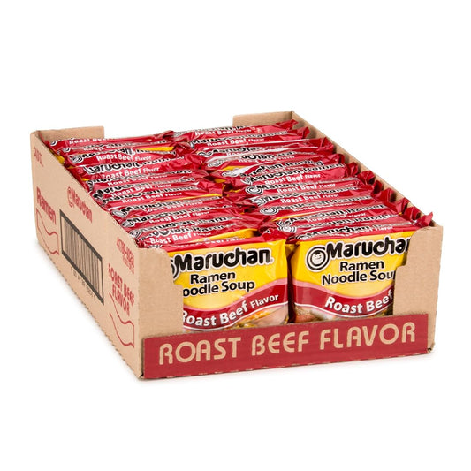 Maruchan Ramen: Roast Beef Ramen Noodles, 24 Pack