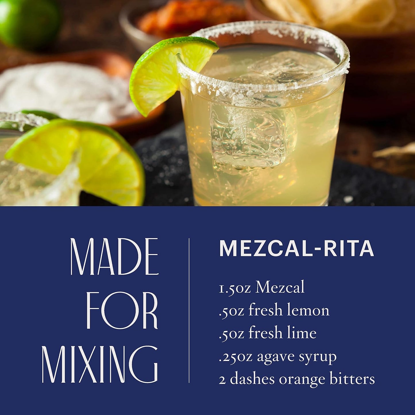 Spirit: MONDAY, Zero Alcohol Mezcal, Non Alcoholic Smoked Agave Spirit, 1 Bottle