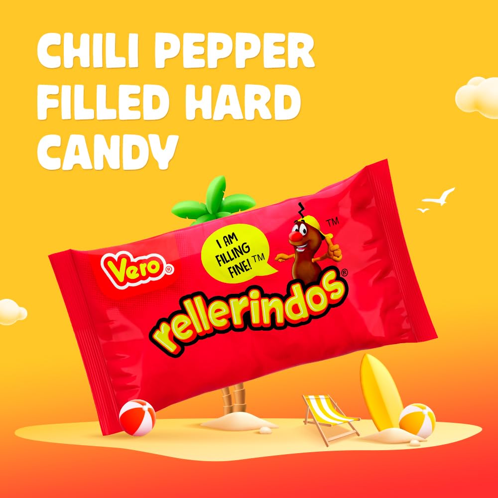 Mexican Candy: Vero Rellerindos Tamarind Flavor Hard Candy, 65 Pack