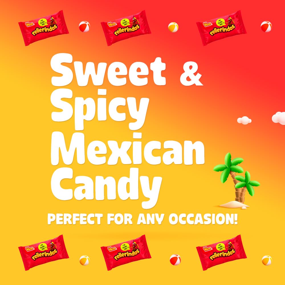 Mexican Candy: Vero Rellerindos Tamarind Flavor Hard Candy, 65 Pack