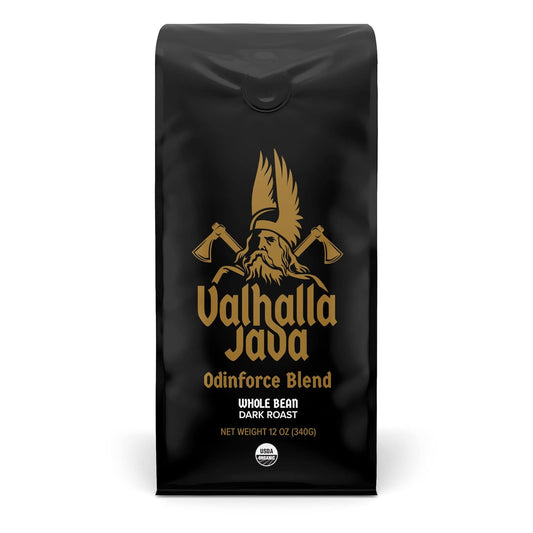 Death Wish Coffee: Valhalla Java Odinforce Blend, Dark Roast, Whole Bean, 12 oz.