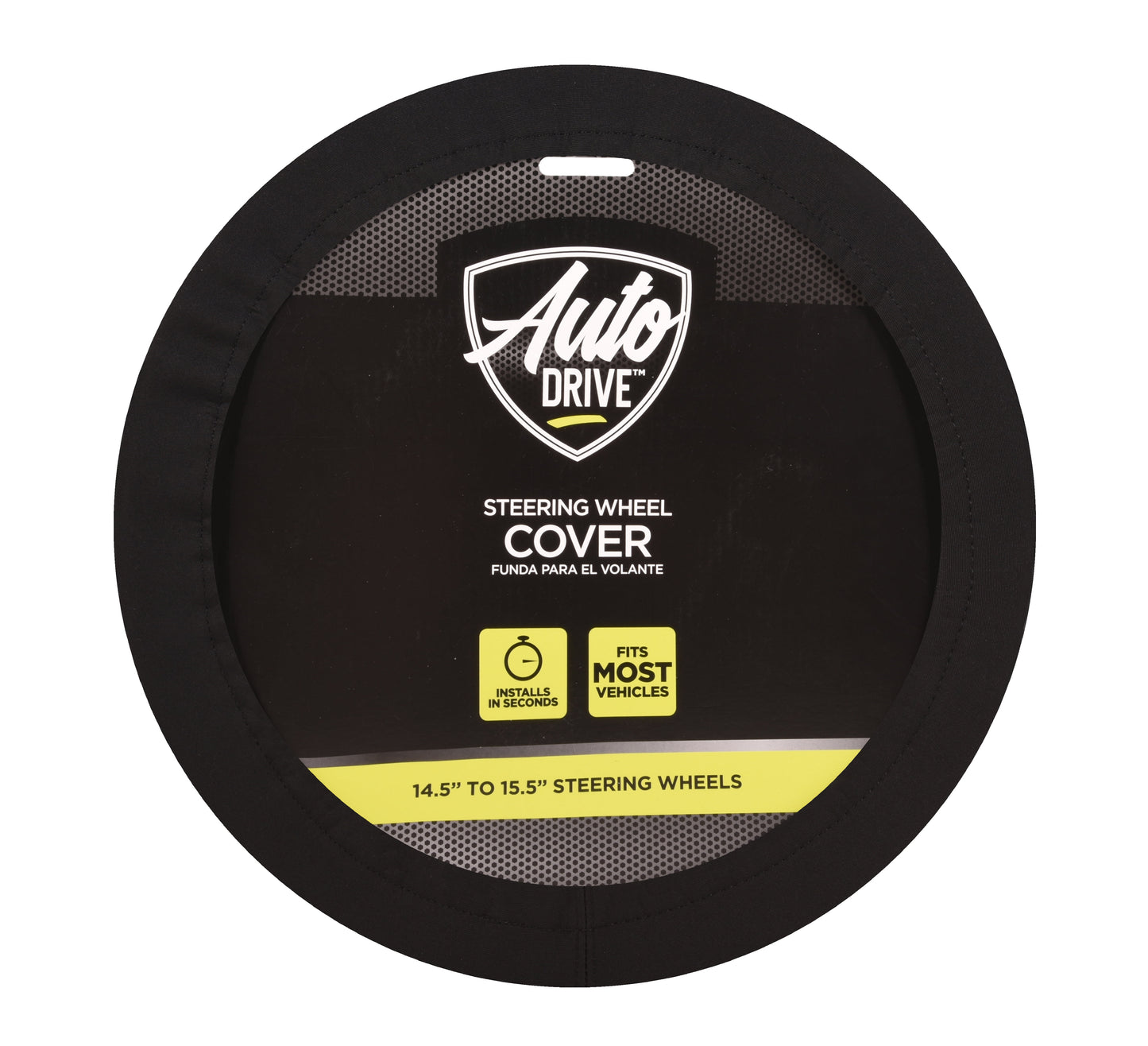Auto Drive: Steering Wheel Cover - Neoprene Waterproof, Black