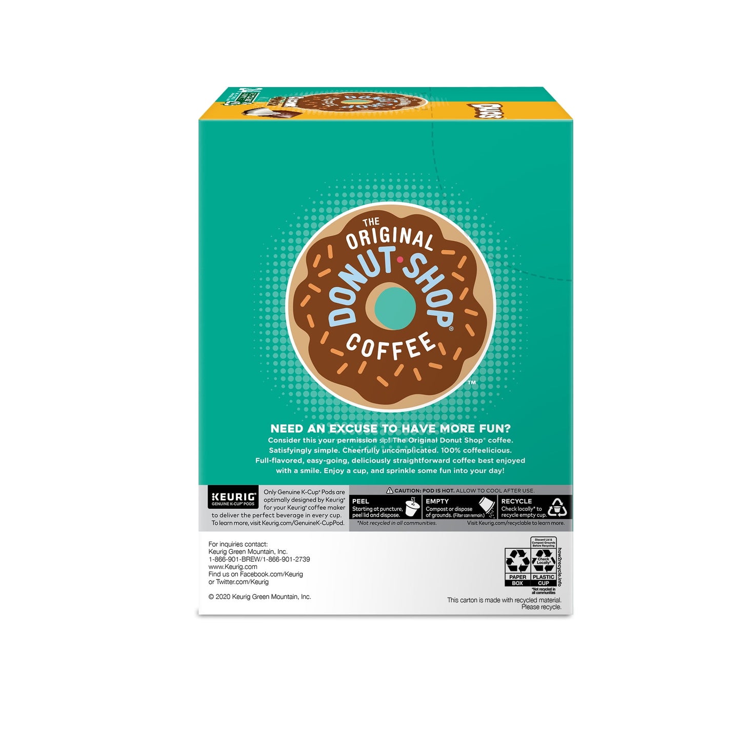The Original Donut Shop: Coconut Mocha, Medium Roast K-Cup Coffee Pods, 24 Pack
