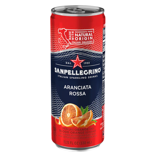 San Pellegrino: Aranciata Rossa Sparkling Blood Orange Drink, 11.15 oz. 24 Pack