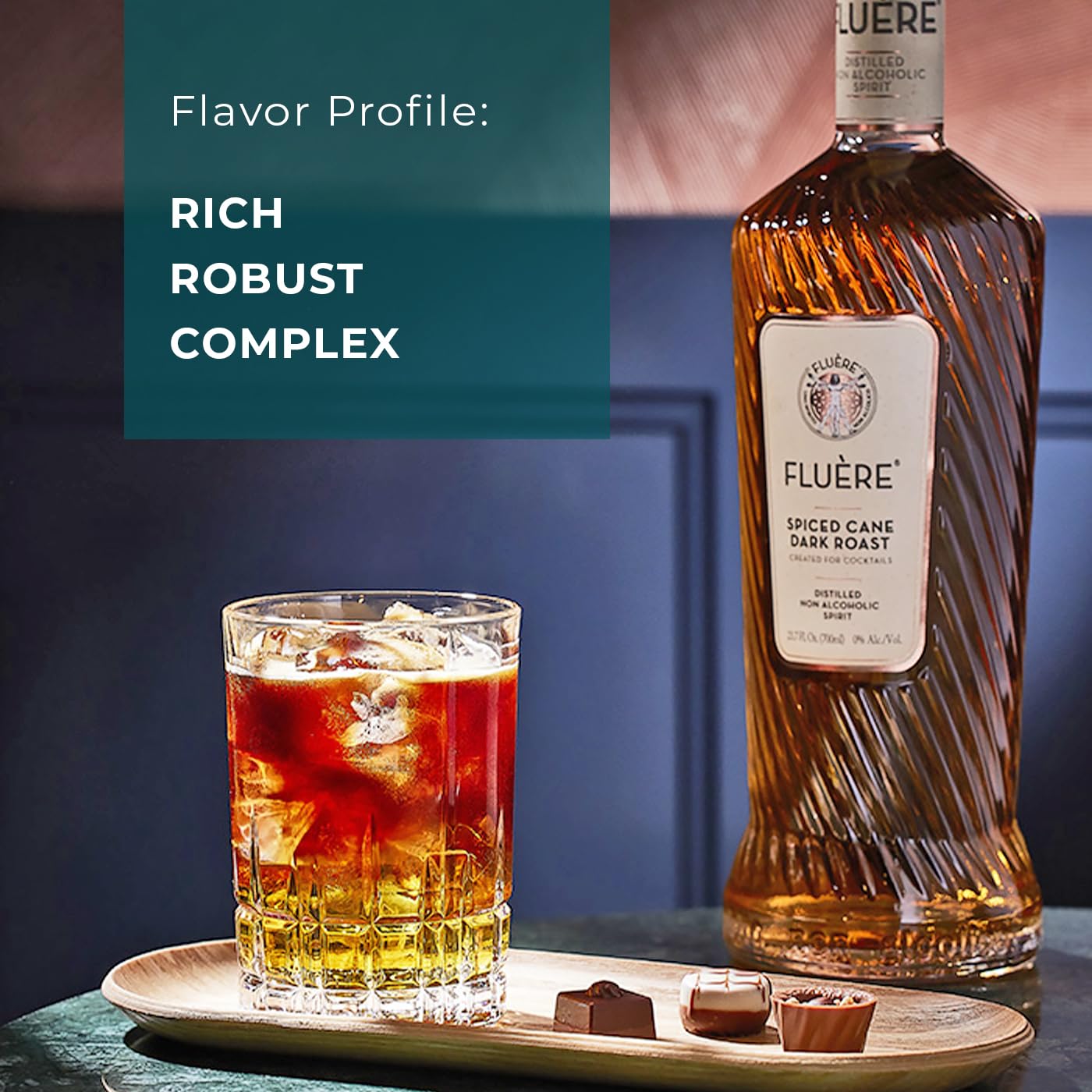 Spirit: FLUÈRE: Rum Non Alcoholic Spiced Cane, 1 Bottle