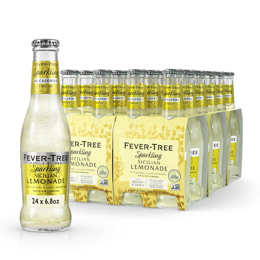 Fever-Tree: Sparkling Sicilian Lemonade, 6.8 oz., 24 Pack