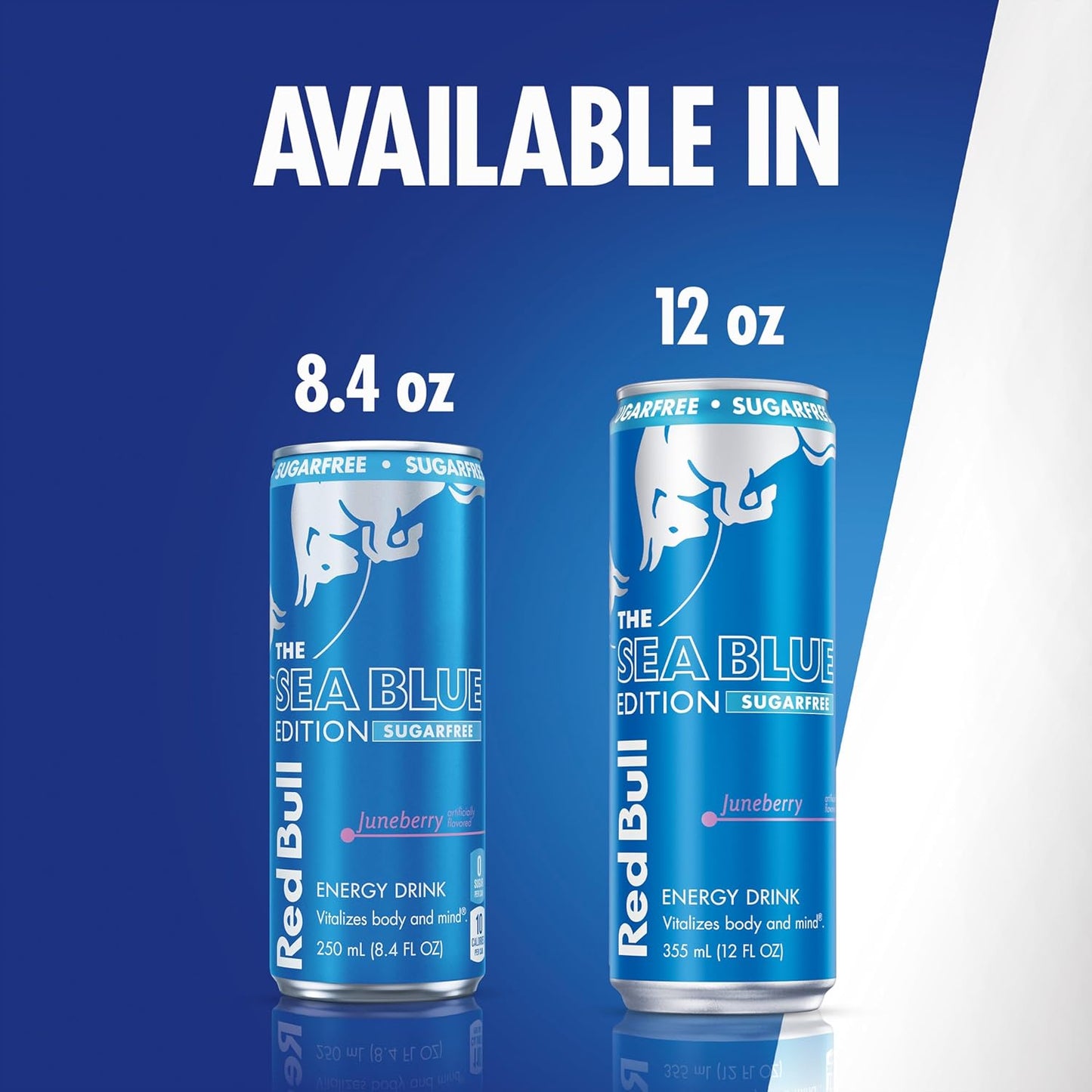 Red Bull: Sea Blue Edition Sugar Free Energy Drink - Juneberry, 12 fl. oz., 4 pack cans