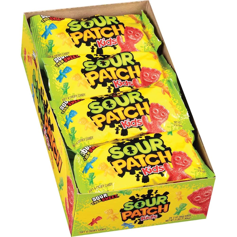 SOUR PATCH KIDS: Soft & Chewy Candy, 24 Pack