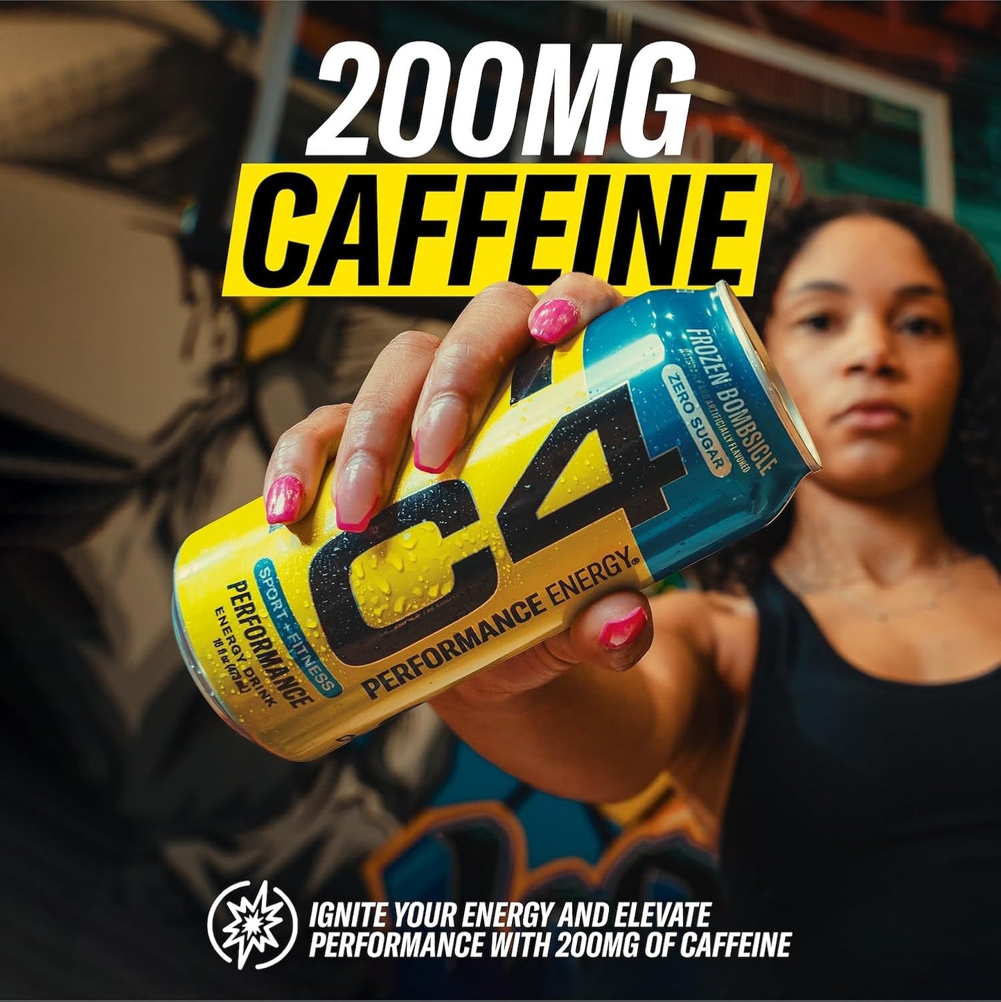 Cellucor C4 Performance Energy Drink: Frozen Bombiscle, 12 fl. oz. 12 pack cans