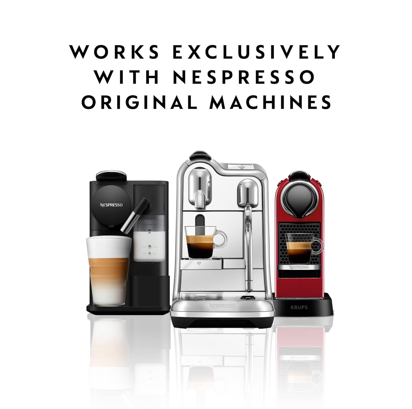 Nespresso: Original Line, Arpeggio Decaffeinato Capsules, Dark Roast Espresso Decaf Coffee, 50 Pods