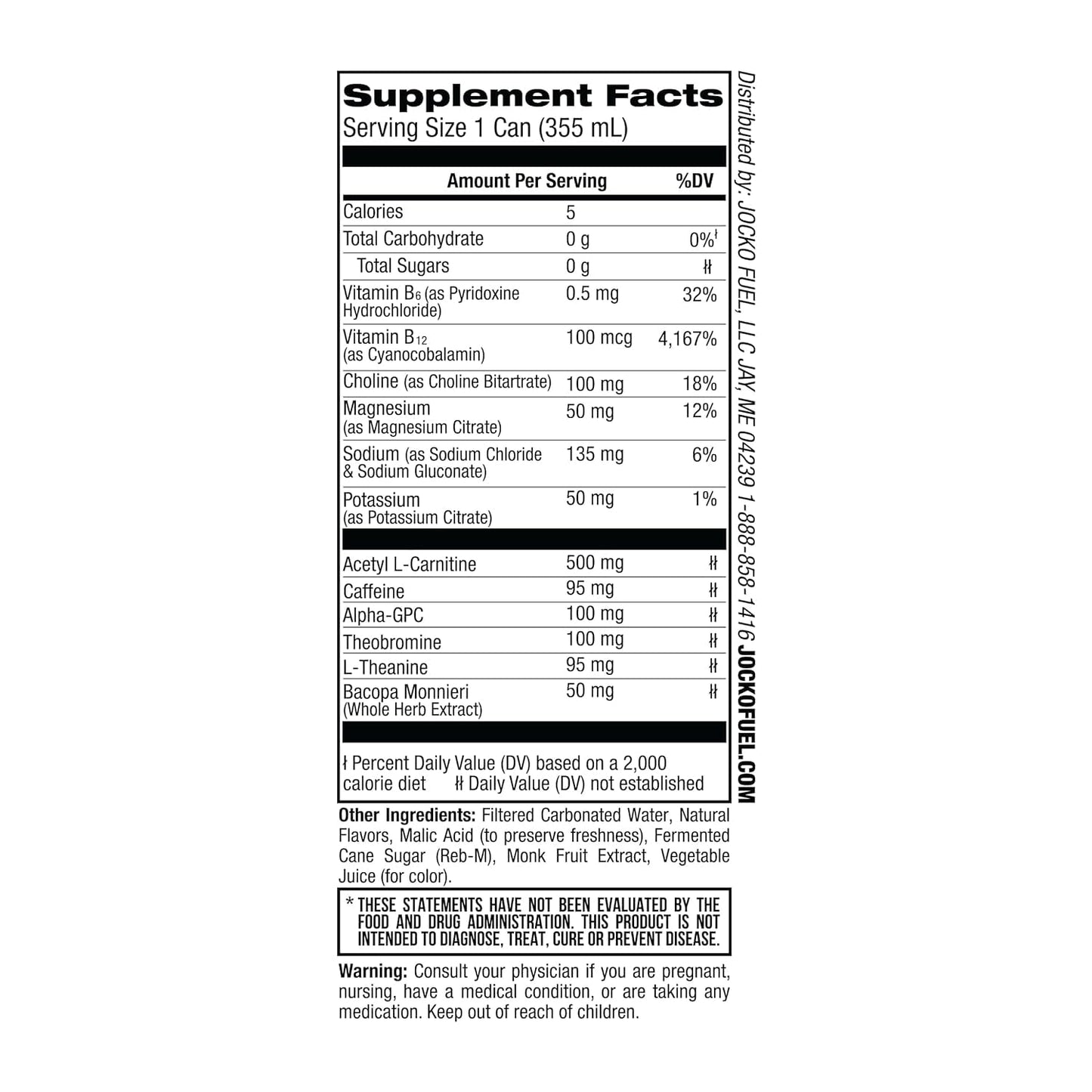 Jocko GO: Keto Energy Drink, Blue Raspberry, 12 Pack