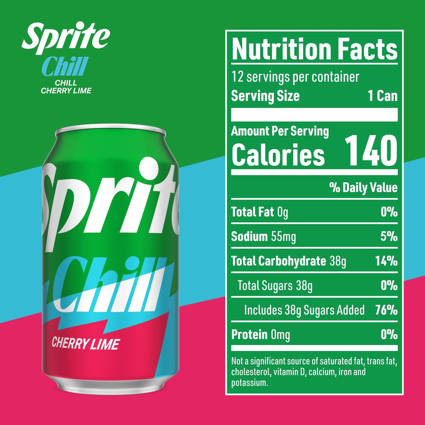 Sprite: Cherry Lime Soda Pop, 12 oz., 12 Pack