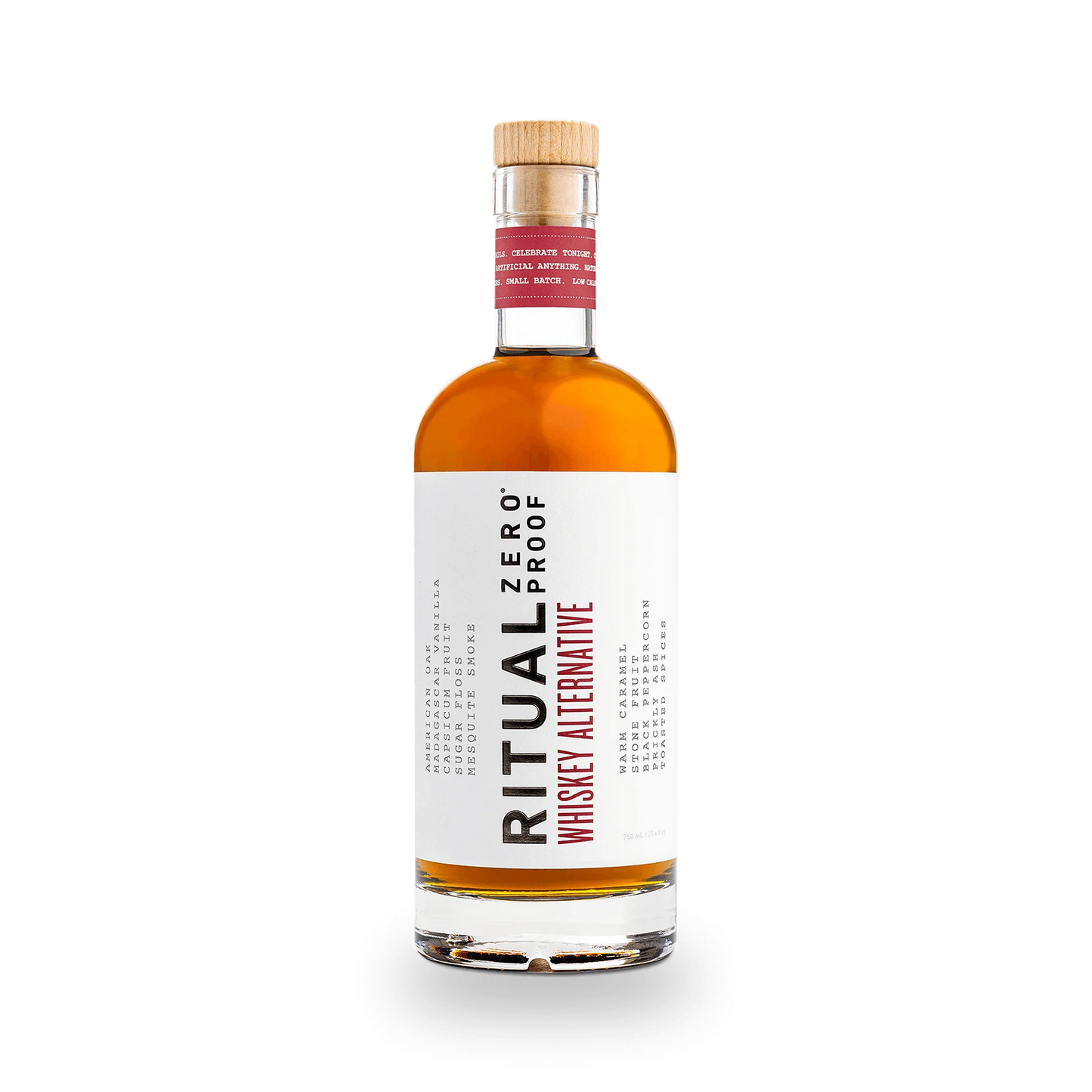Spirit: RITUAL ZERO PROOF: Whiskey Alternative, Non Alcoholic, 1 Bottle