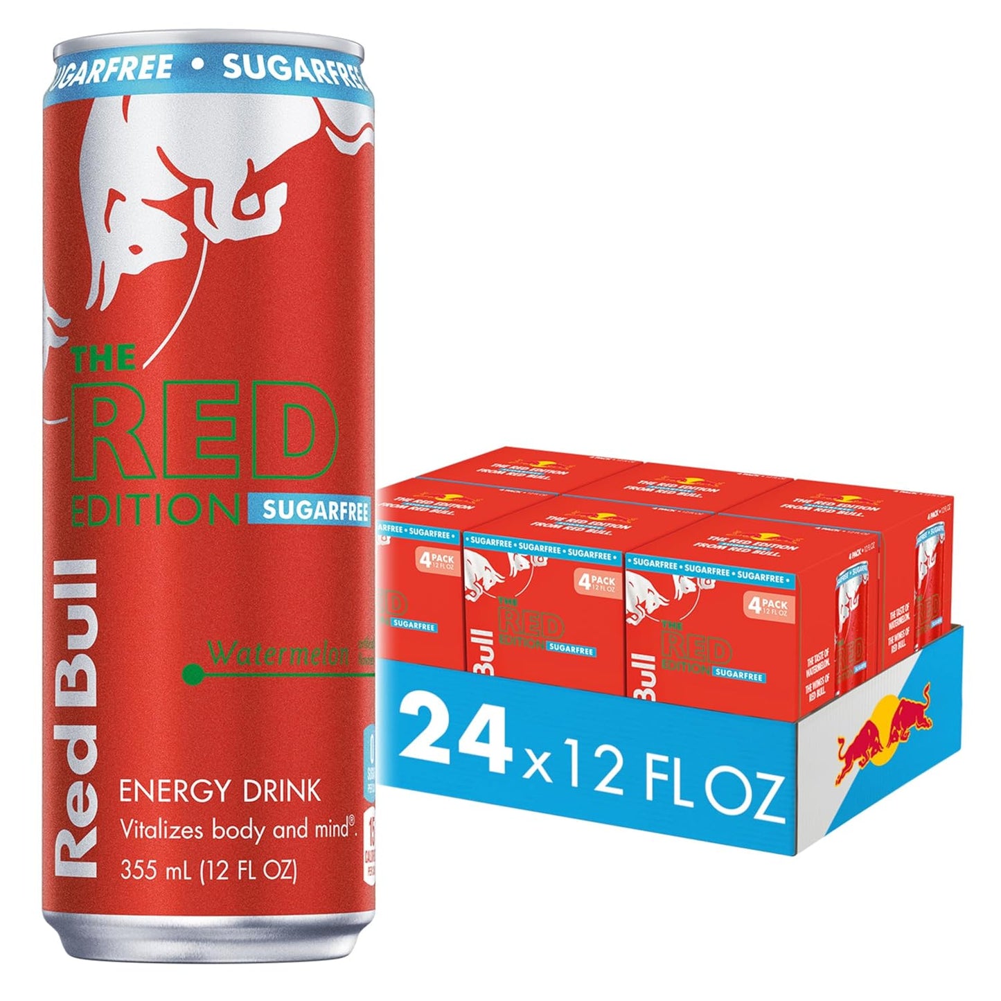 Red Bull: Sea Blue Edition, Sugar Free Juneberry Energy Drink, 12 oz., 24 Pack