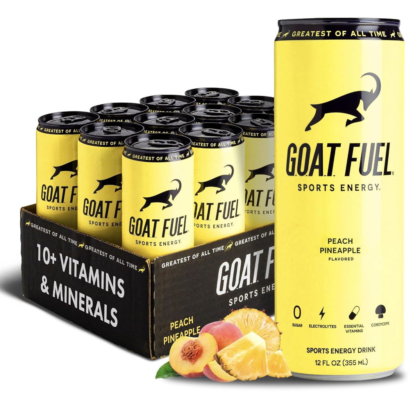 G.O.A.T. Fuel Energy Drink - 12 fl. oz., 12 pack cans
