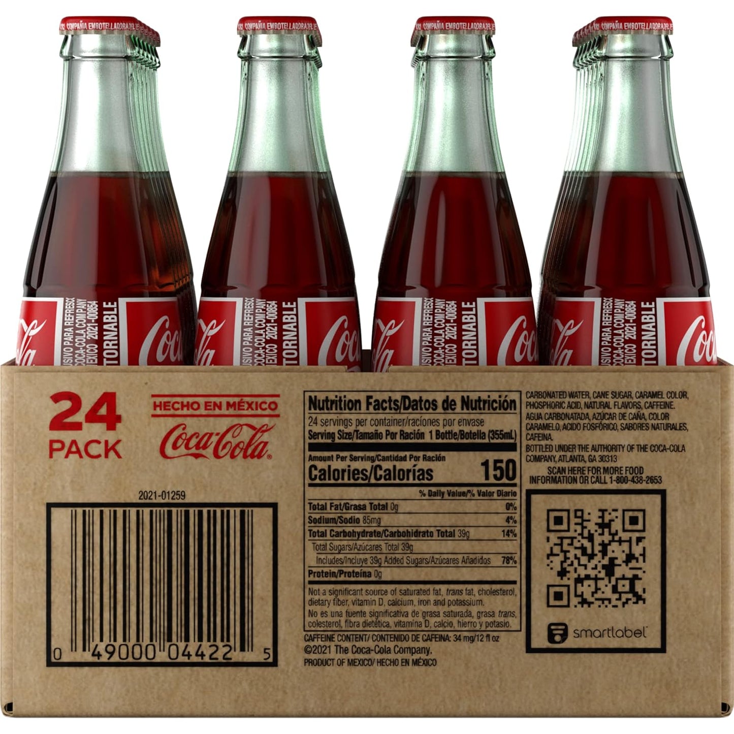 Coca Cola: Mexican Coke - Glass Bottle, 12 fl. oz., 24 pack Bottles