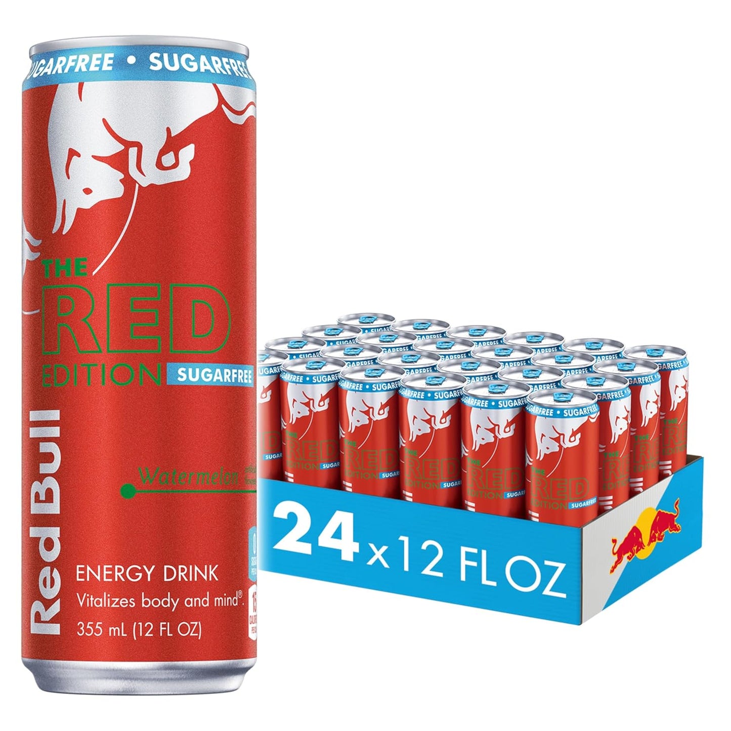 Red Bull: Sea Blue Edition, Sugar Free Juneberry Energy Drink, 12 oz., 24 Pack