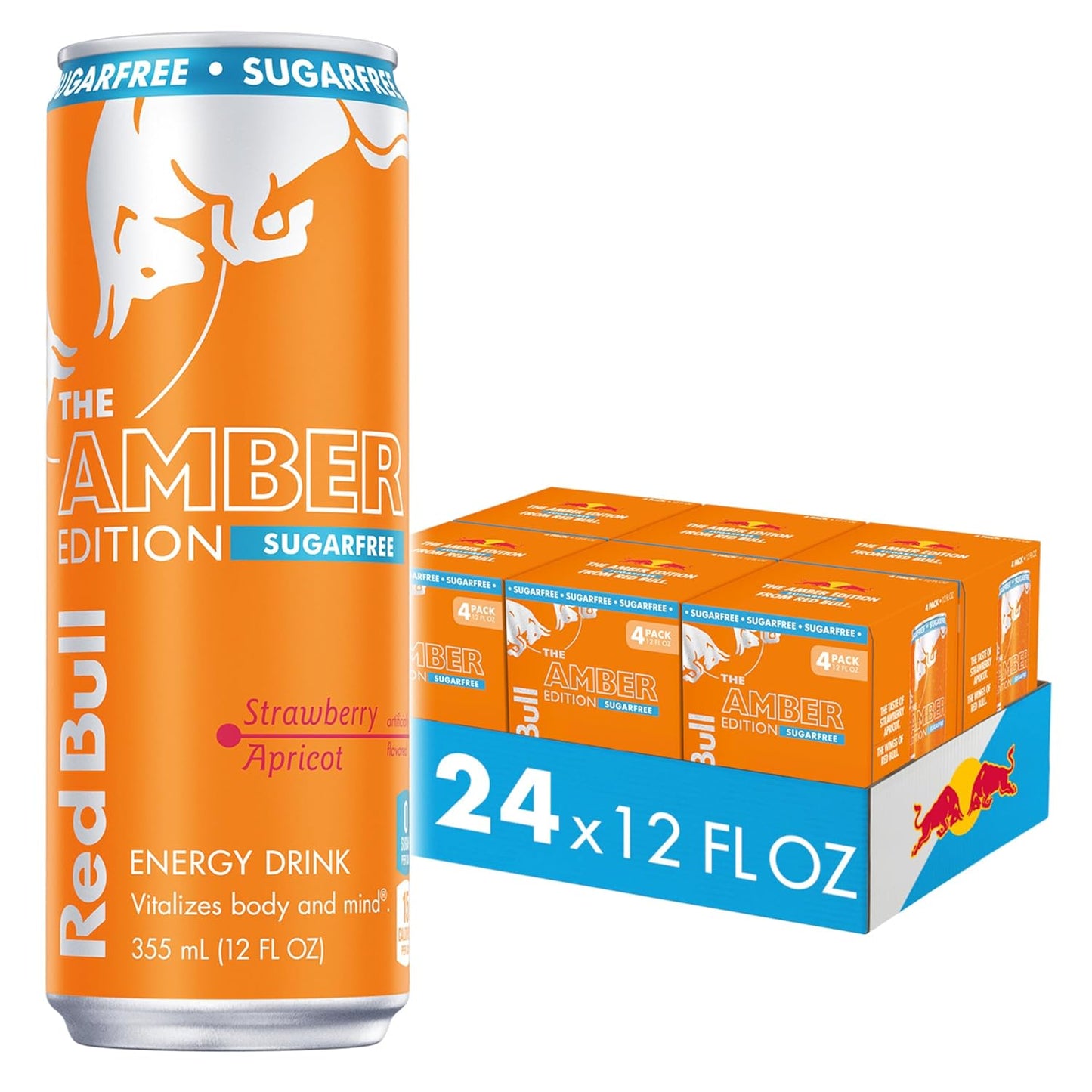 Red Bull: Sea Blue Edition, Sugar Free Juneberry Energy Drink, 12 oz., 24 Pack