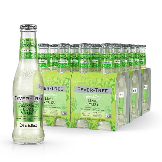 Fever-Tree: Sparkling Yuzu & Lime, 6.8 oz., 24 Pack