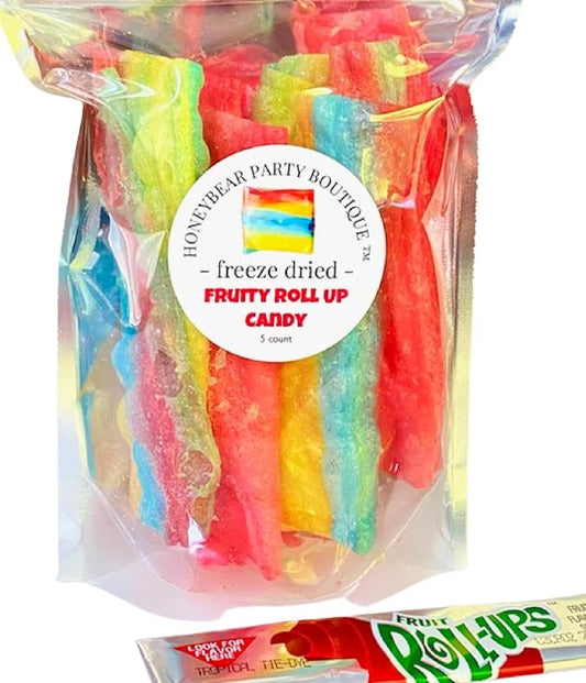 Freeze Dried Candy: Fruit Roll Ups, Original Mixed Flavor, 1 Bag