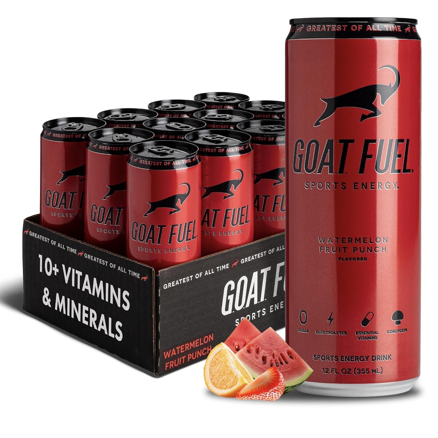 G.O.A.T. Fuel Energy Drink - 12 fl. oz., 12 pack cans