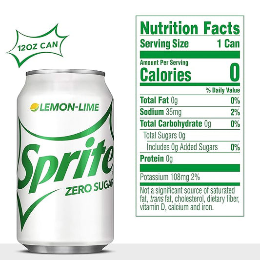 Sprite: Zero Sugar, 12 oz., 12 Pack