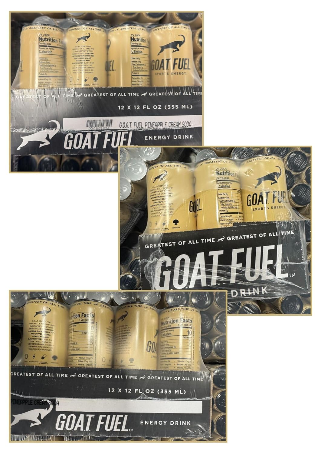G.O.A.T. Fuel Energy Drink - 12 fl. oz., 12 pack cans