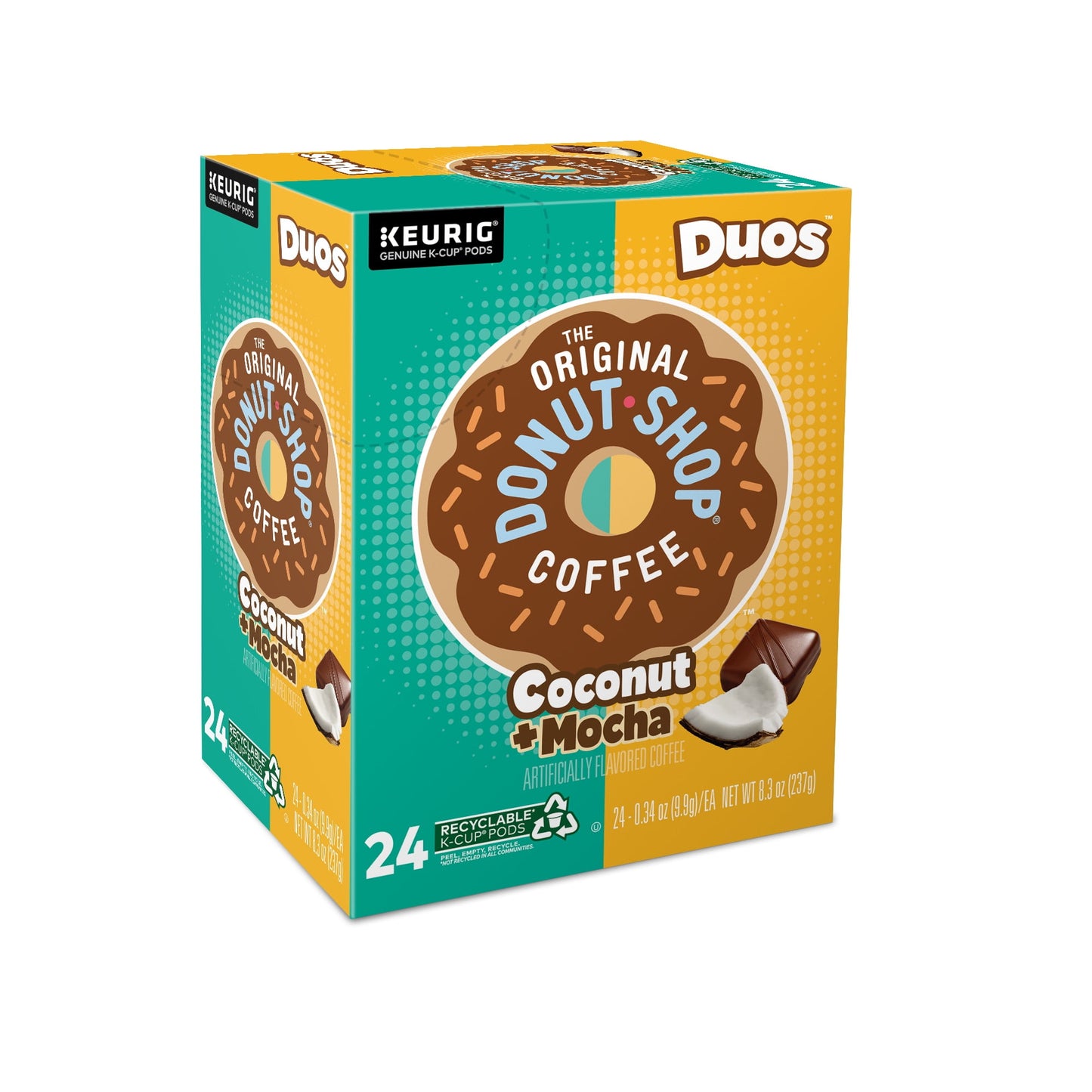 The Original Donut Shop: Coconut Mocha, Medium Roast K-Cup Coffee Pods, 24 Pack