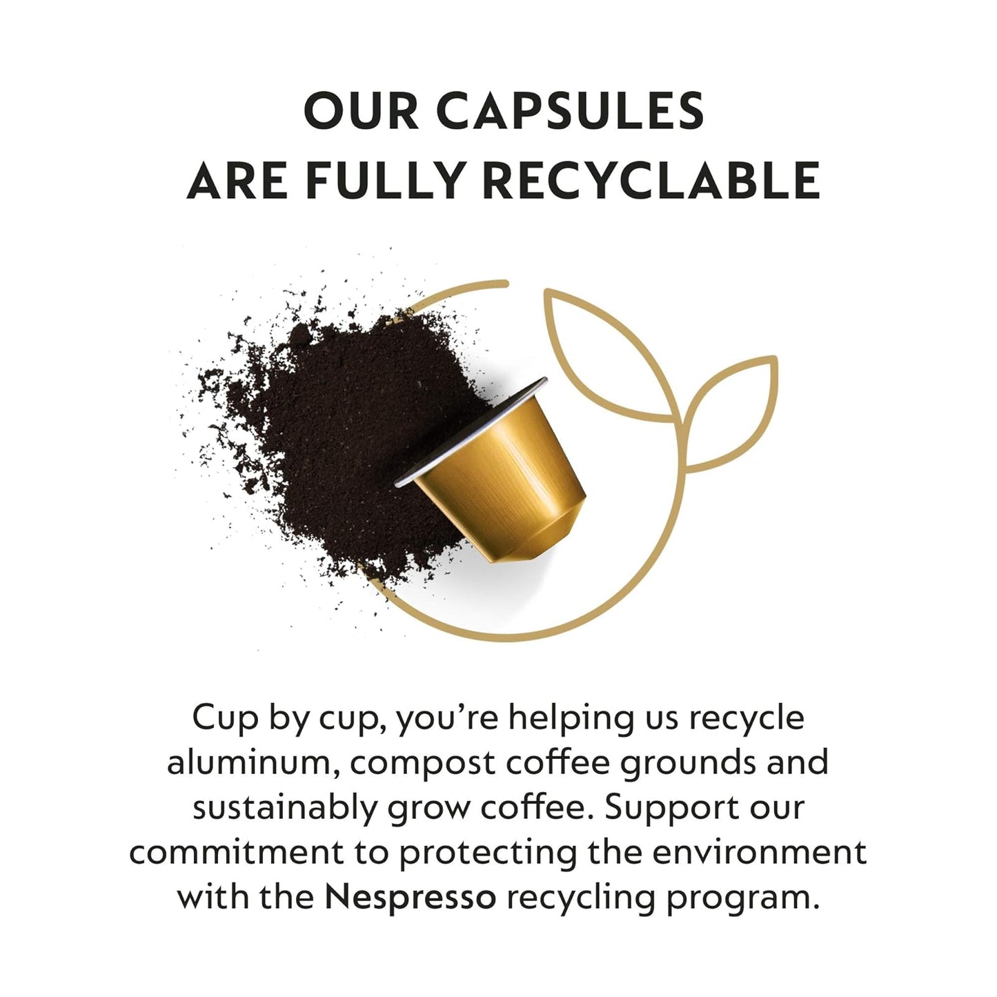 Nespresso: Original Line, Volluto Capsules, Mild Roast Espresso Coffee, 50 Pods