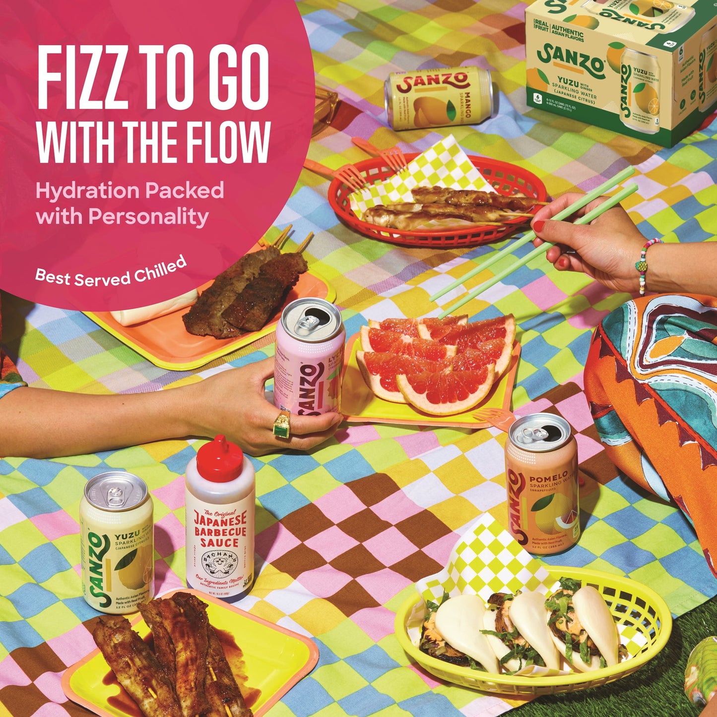 Sanzo: Yuzu Lemon Sparkling Water, 12 oz., 12 Pack