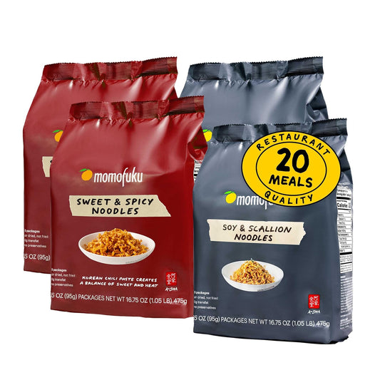 Momofuku: Mild Vegan Ramen Noodle Variety Pack by David Chang, 4 Pack